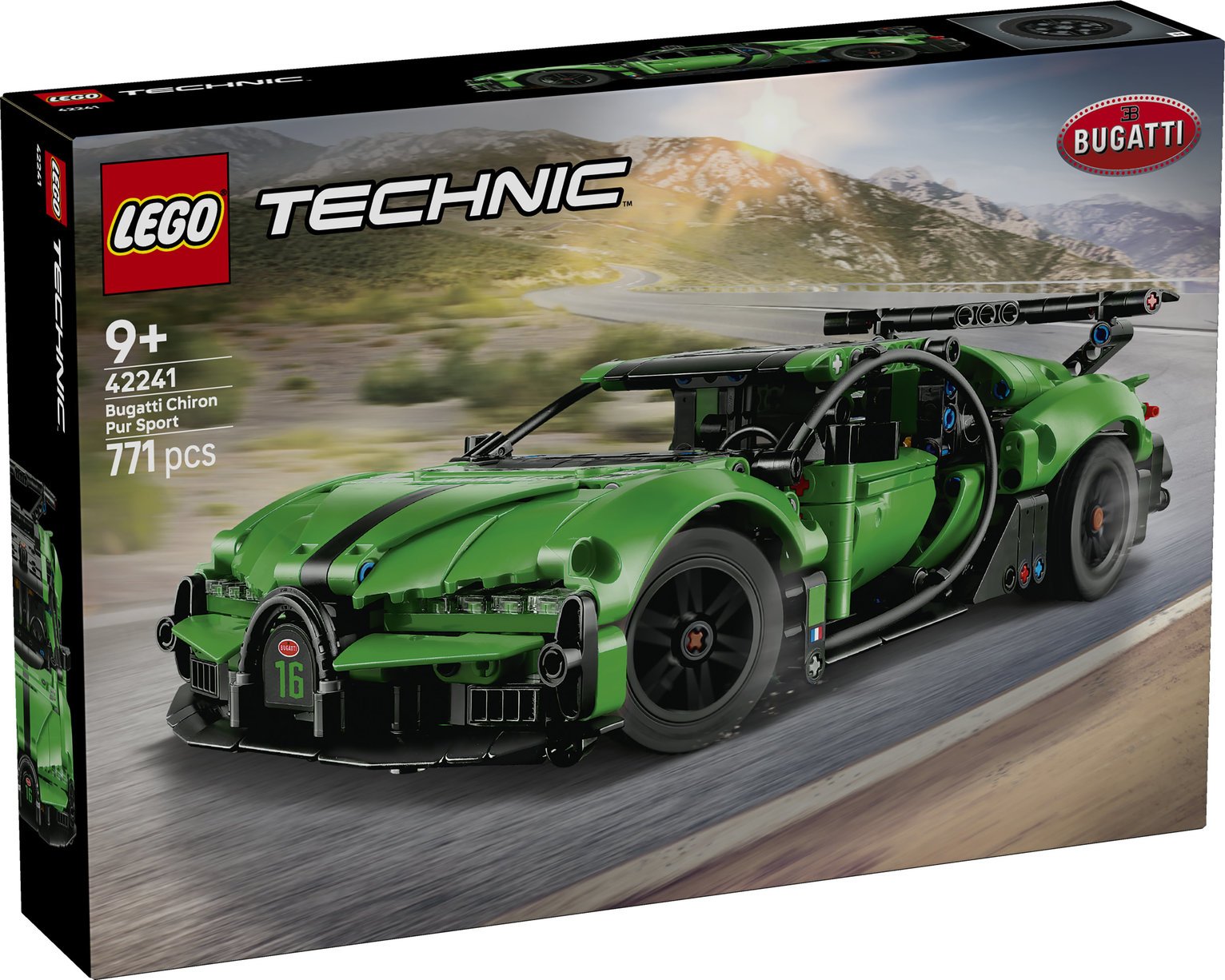 LEGO Technic Green Bugatti Chiron Pur Sport Hypercar 42241 PREORDER