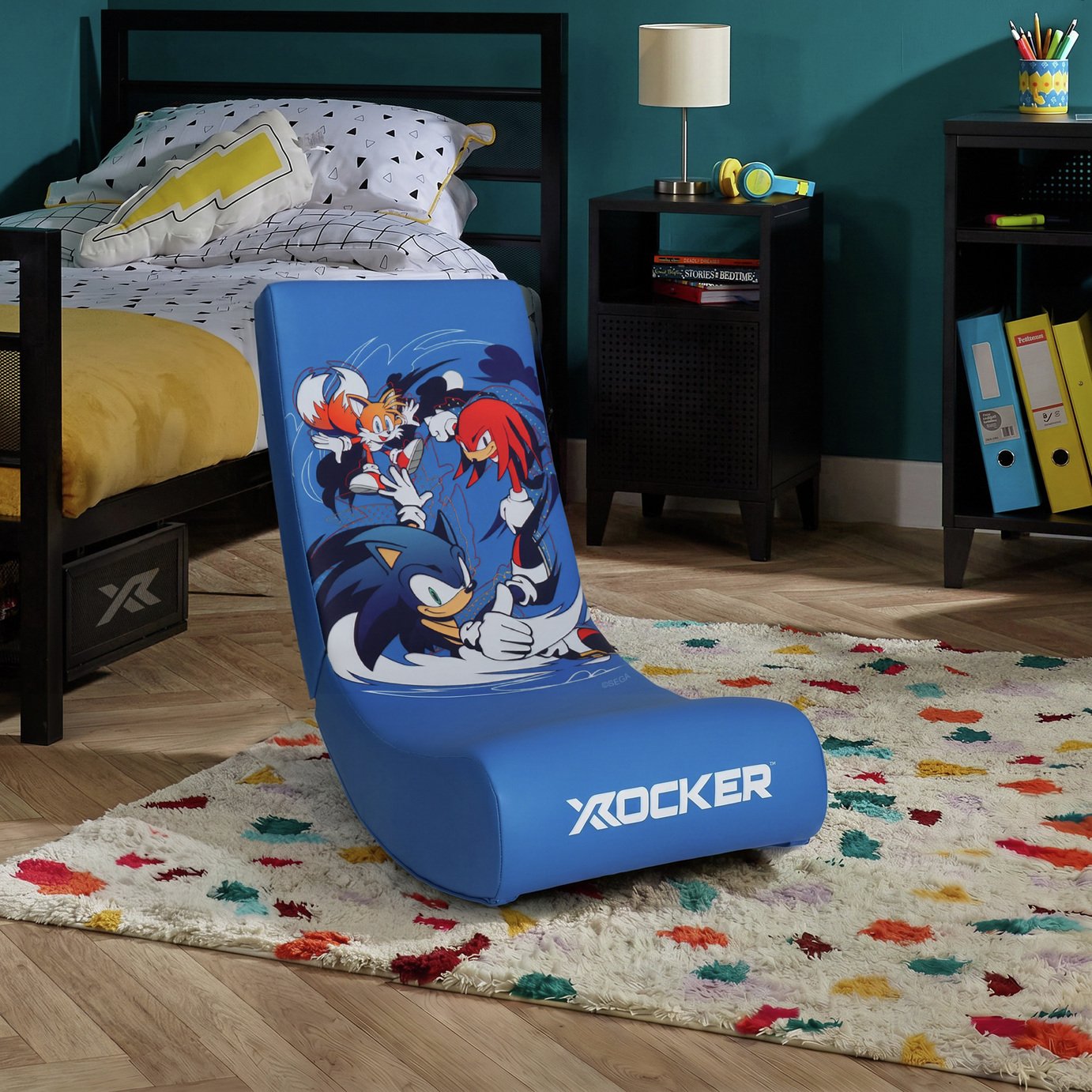 X Rocker Sonic Video Rocker Gaming Chair - Blue