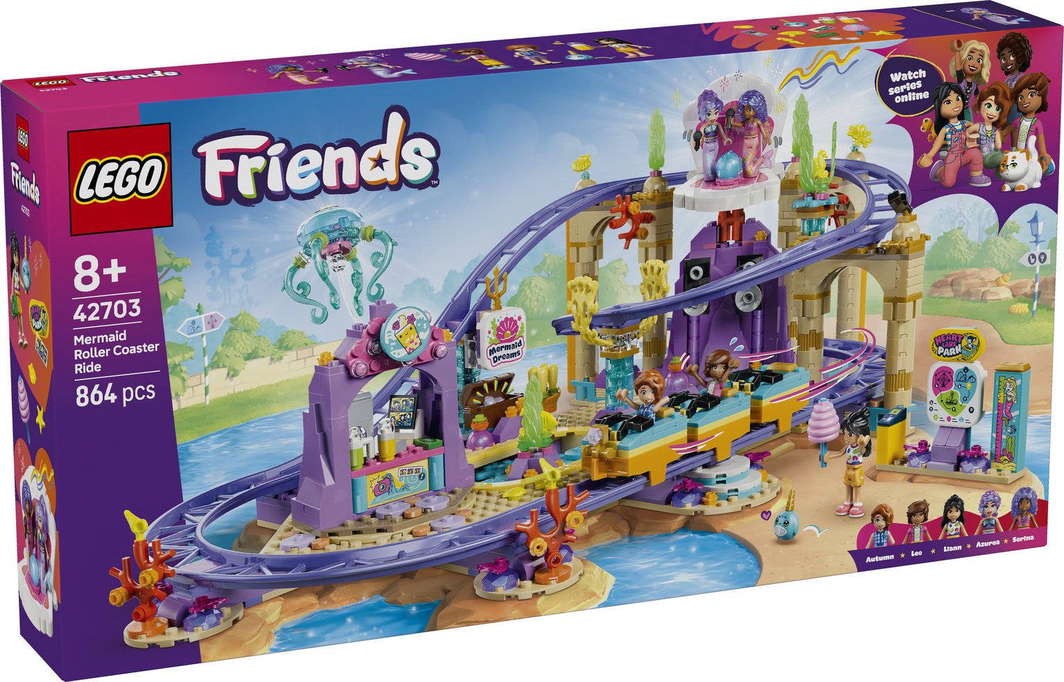LEGO Friends Mermaid Roller Coaster Ride Building Toy 42703 PREORDER