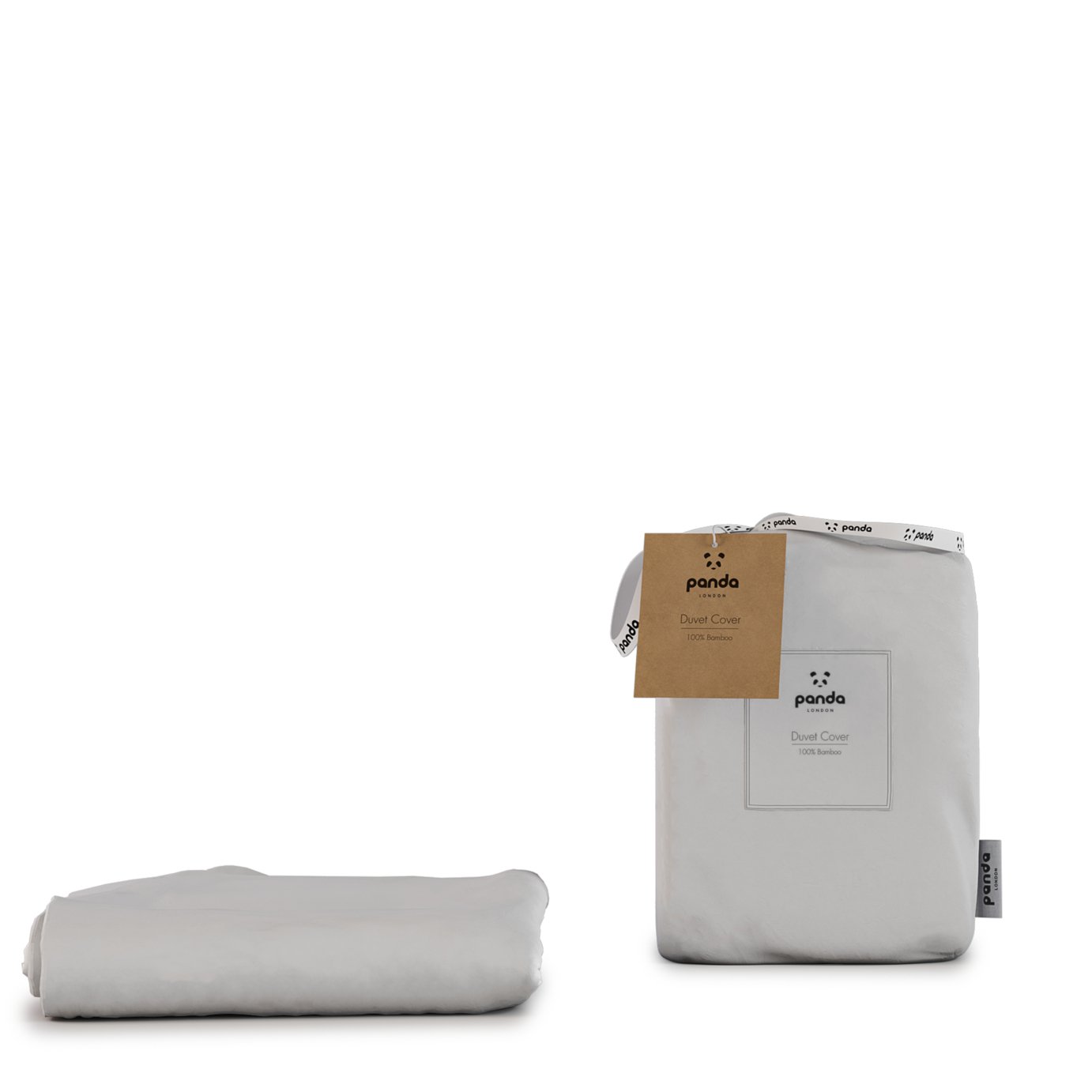 Panda Bamboo 320 TC Plain White Bedding Set