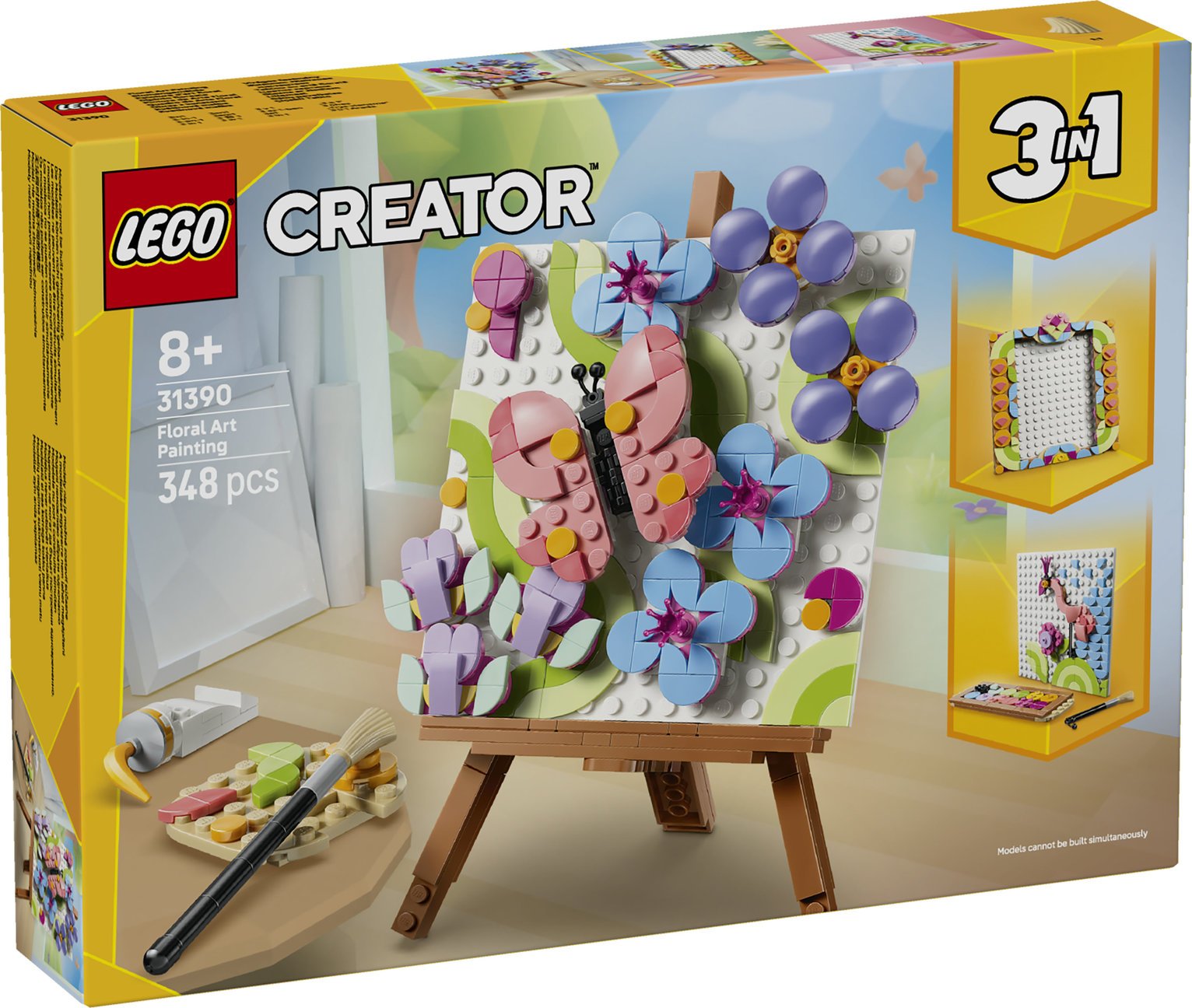 LEGO Creator 3 in 1 Floral Art Decor Painting Set 31390 PREORDER