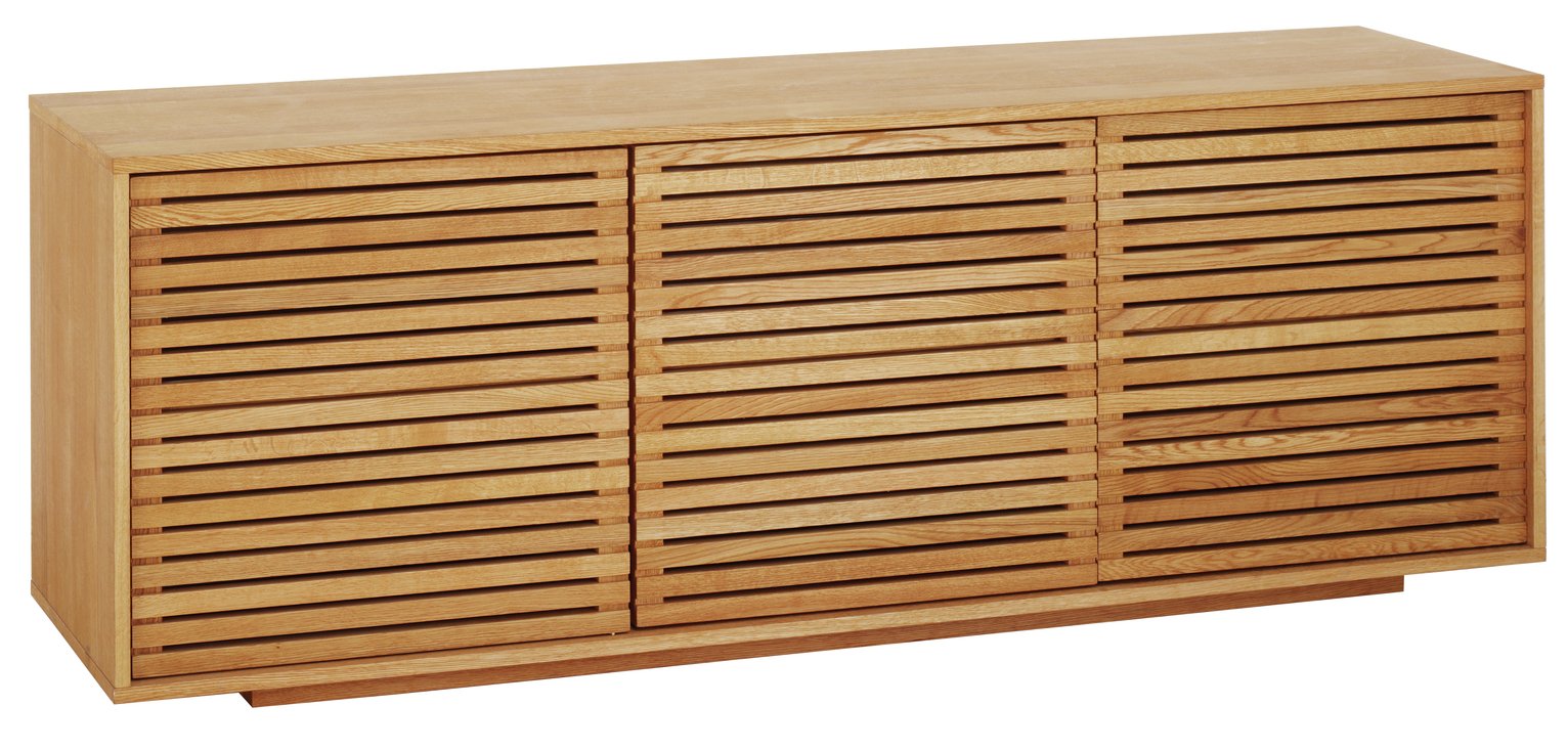 Argos Home Max 2 Door 6 Drawer Oak Sideboard - Natural