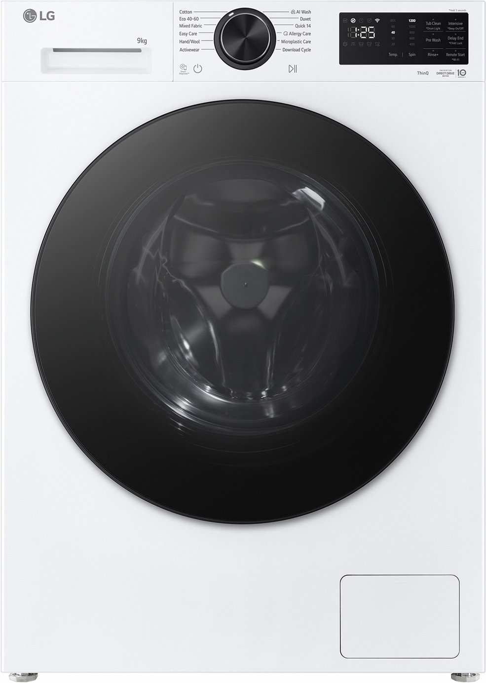 LG F2X50S9NLB 9KG 1200 Spin Washing Machine - White