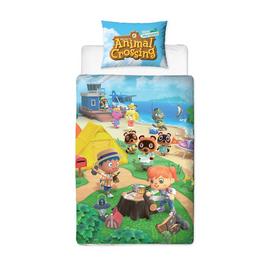 Animal Crossing Kids Beach Reversible Bedding Set - Single