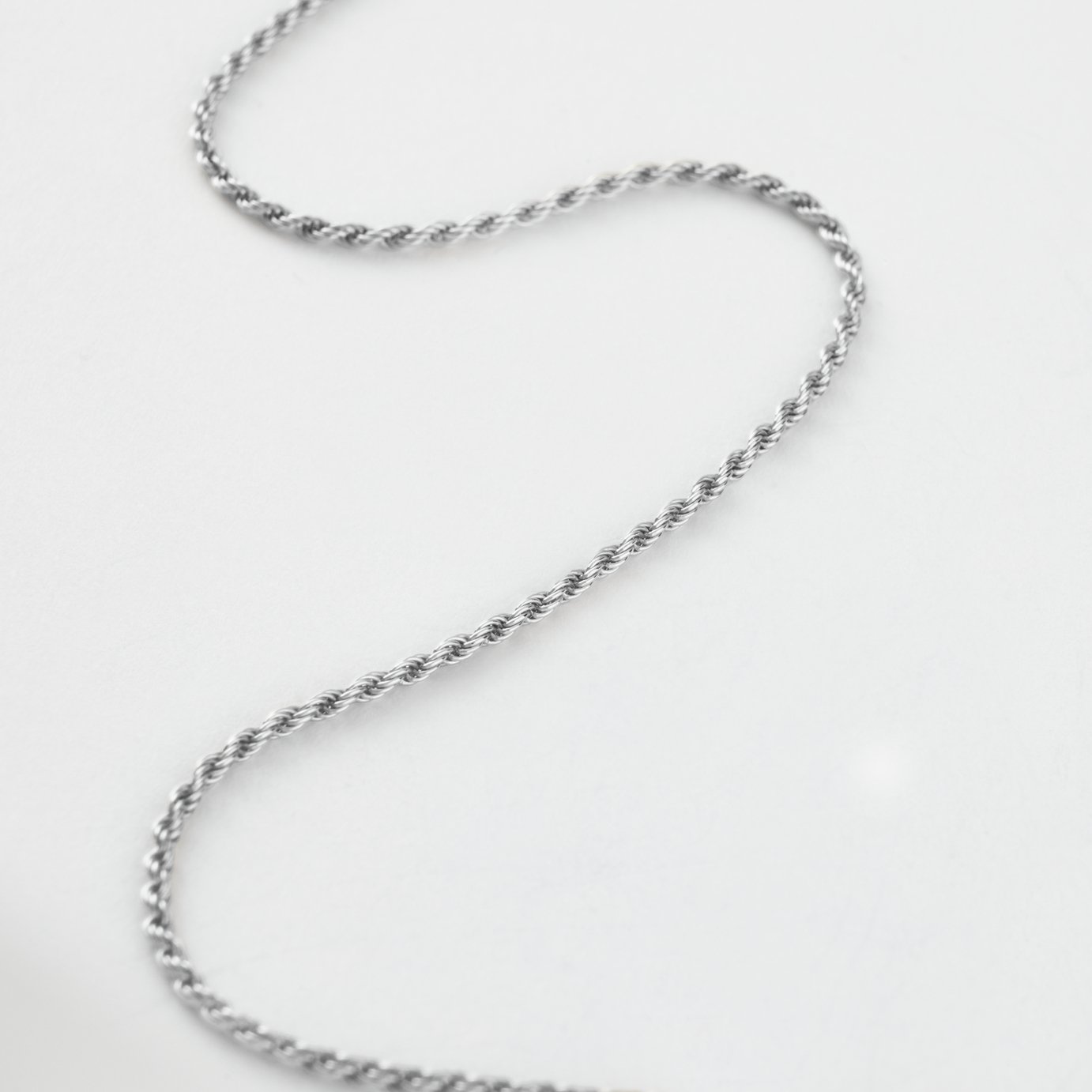 Revere 925 Sterling Silver Mini Rope Necklace