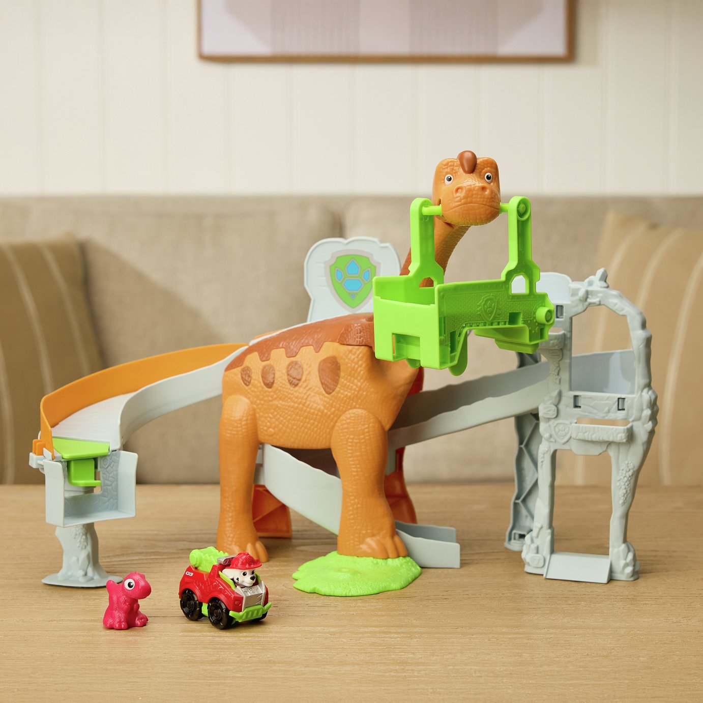 Paw Patrol The Dino Movie Lift And Race Dino Playset