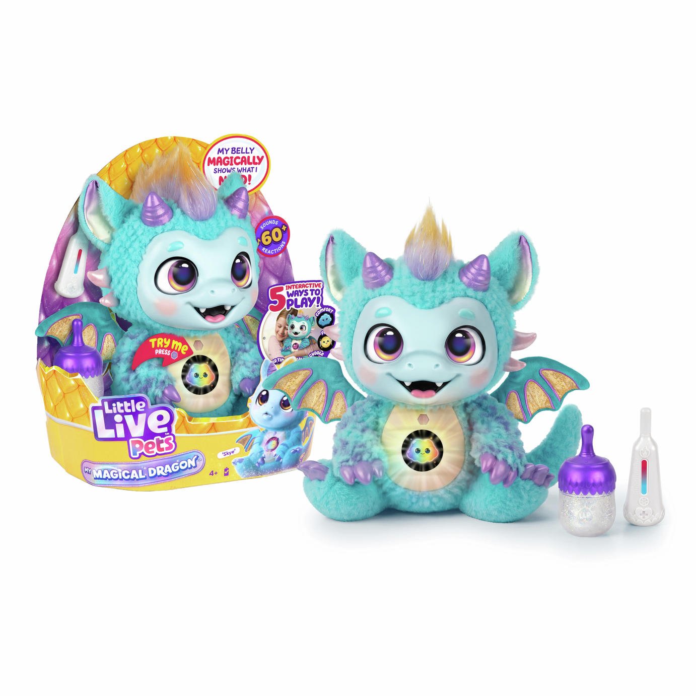 Little Live Pets Skye-My Magical Dragon 20cm Interactive Plush