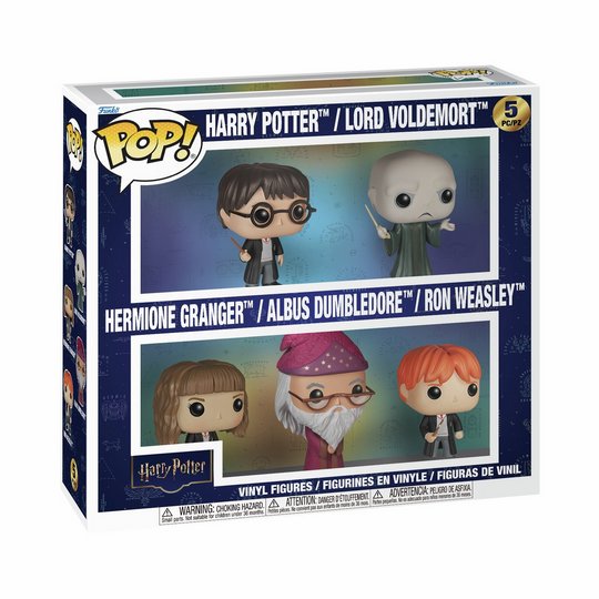 Warner Bros Funko POP Harry Potter Movies 4.4 Inch Action Figures - 5 Pack