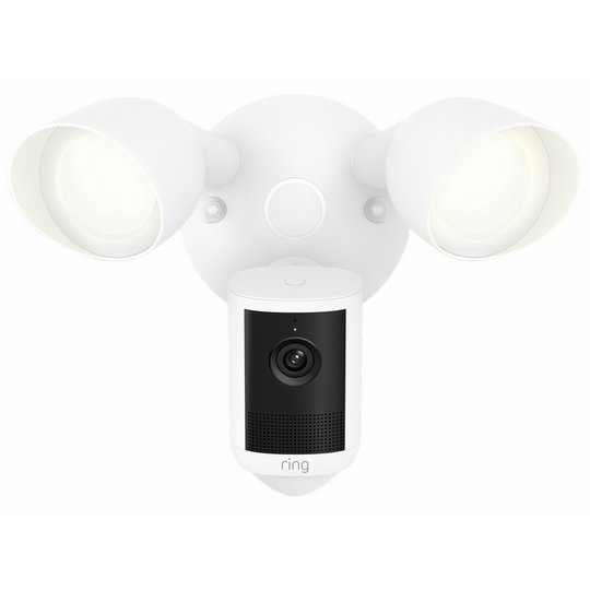 Ring Floodlight Cam (2nd Gen) Retinal 2K Wired Smart Security Camera - White