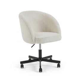 Habitat Sonny Fabric Office Chair - Black & White