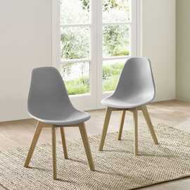 Julian Bowen Agatha Pair of Dining Chairs - Grey