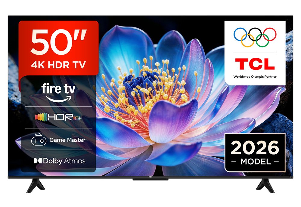 TCL 50 Inch 50V6D-UK Smart 4K UHD HDR DLED Freely Fire TV