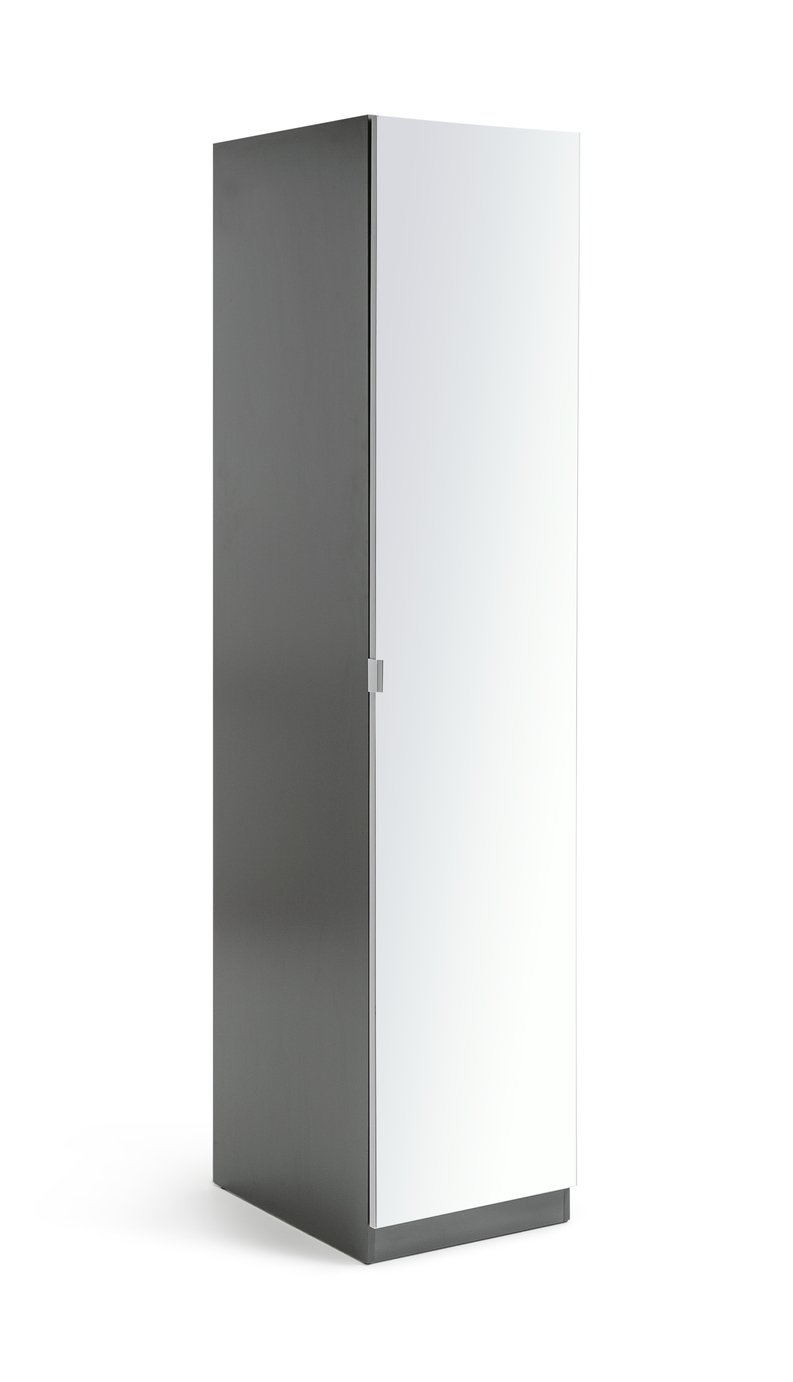 Habitat Munich 1 Door Mirror Wardrobe