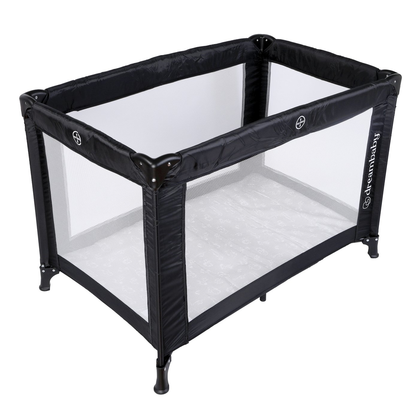 Dreambaby 100x60cm Baby Travel Cot - Black