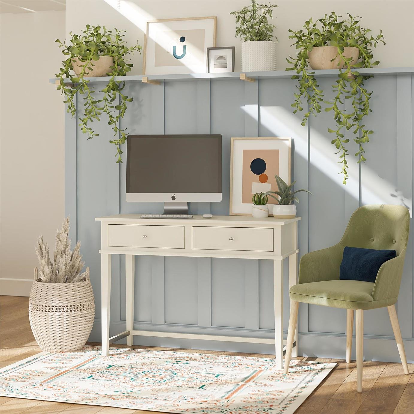 Dorel Franklin 1 Drawer Desk - White