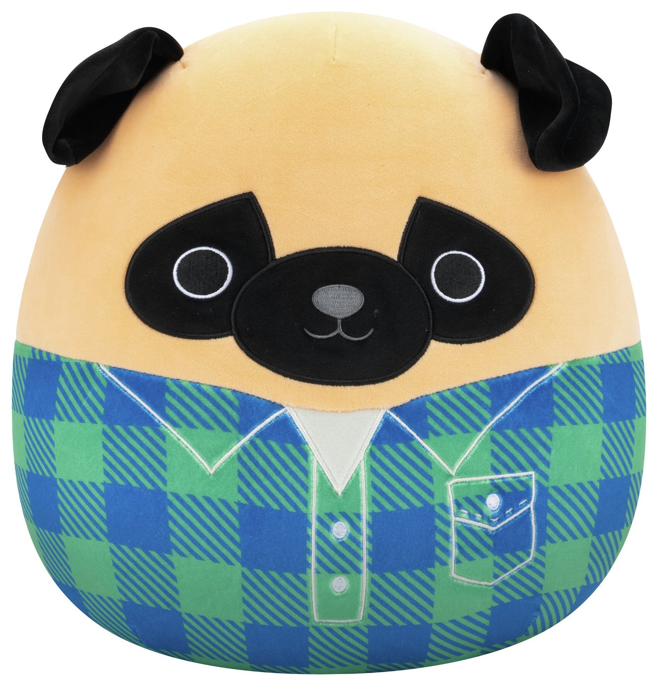 Original Squishmallows 12 Inch Prince the Brown Pug