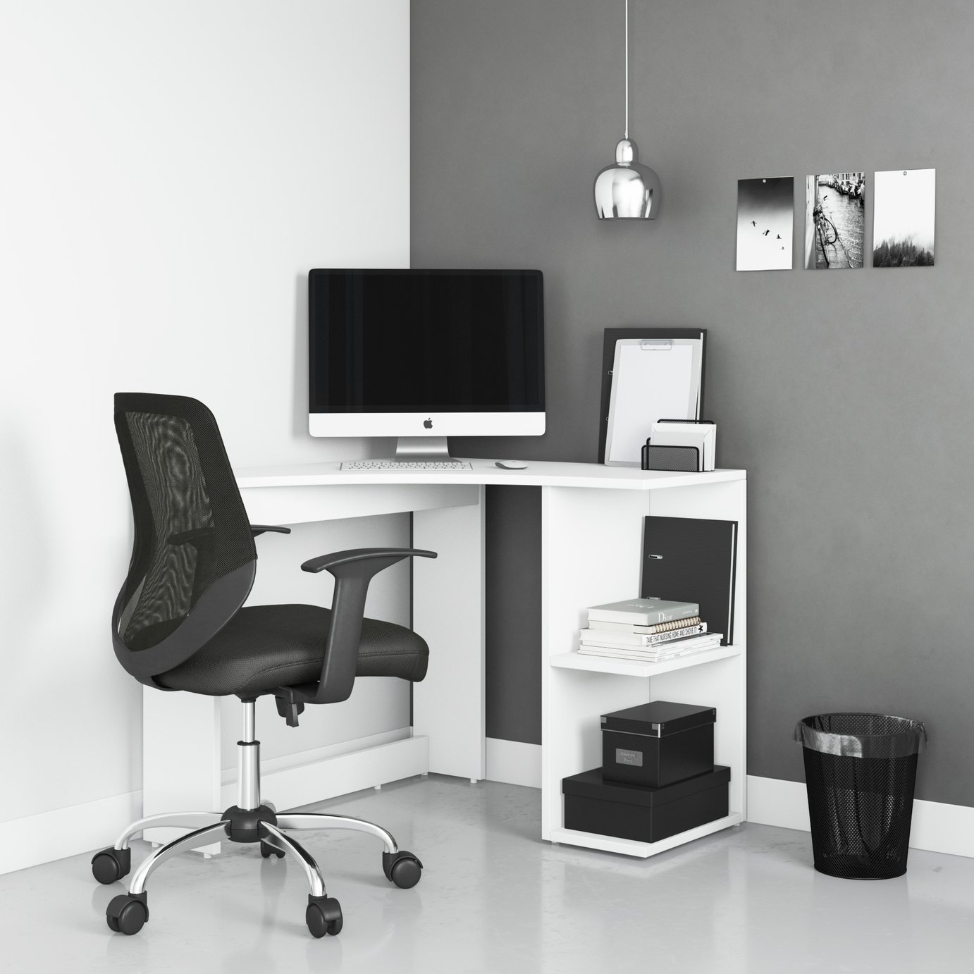 Dorel Chesil Desk - White