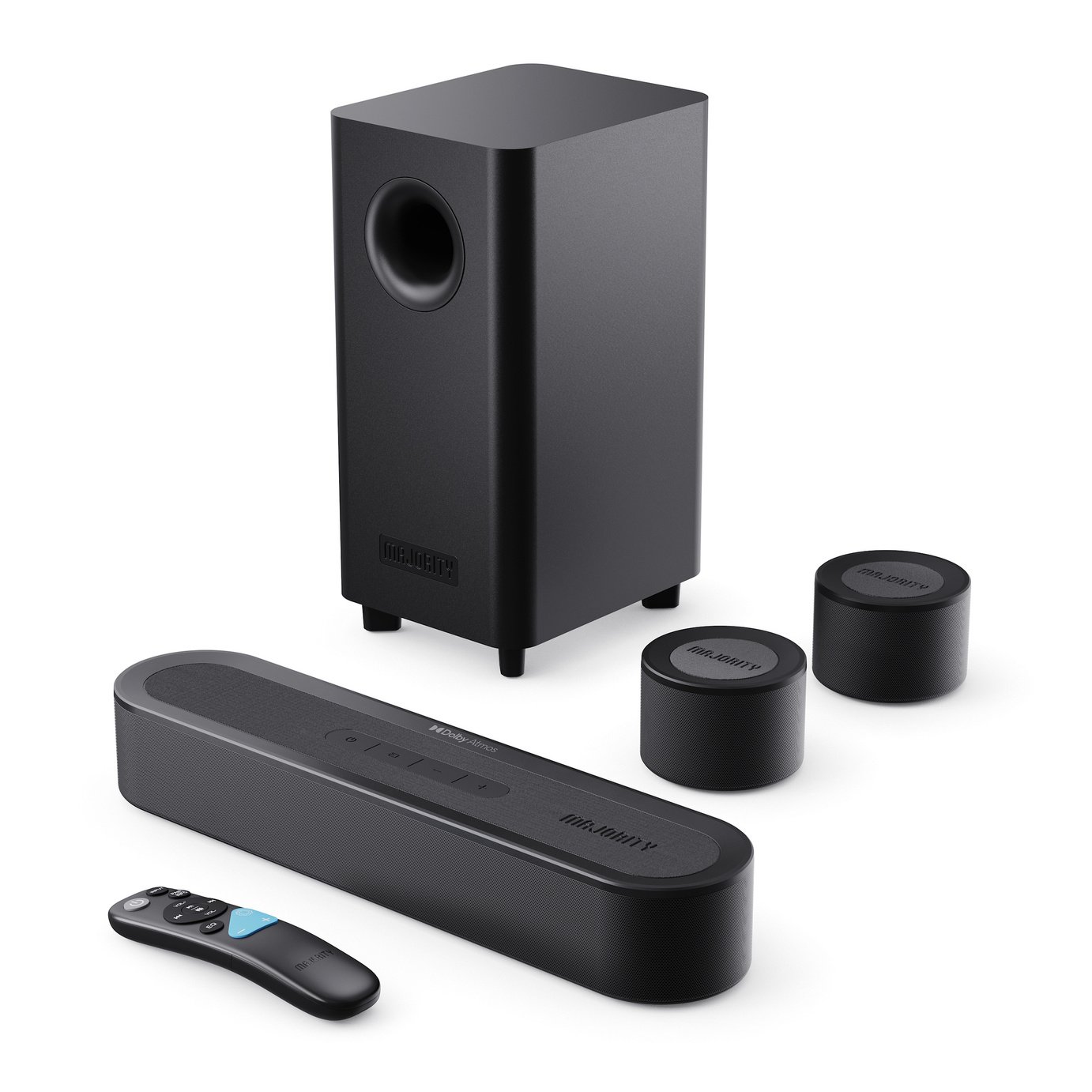 Majority Bowfell Halo 5.1Ch Atmos Soundbar with Wireless Subwoofer