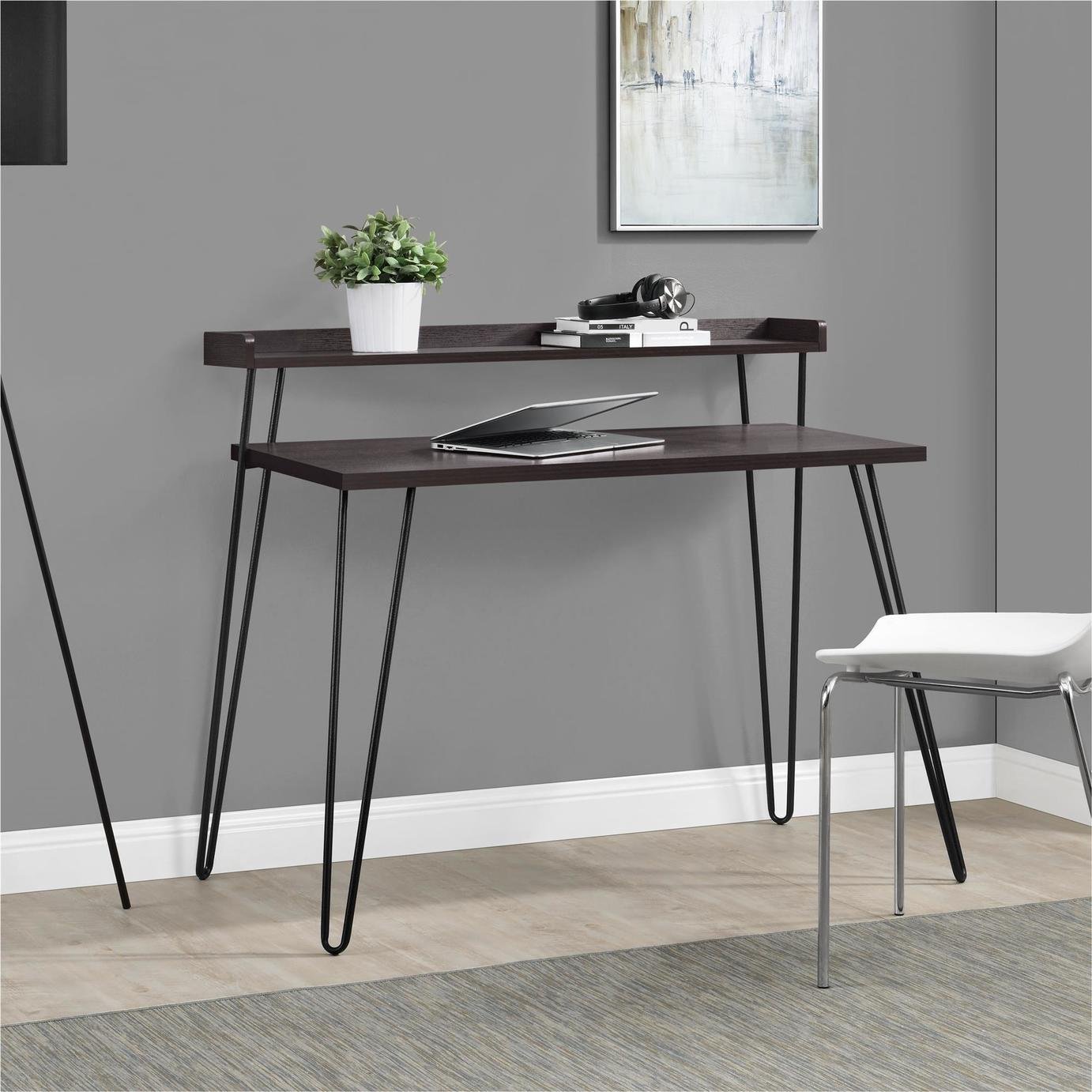 Dorel Haven Desk - Dark Brown