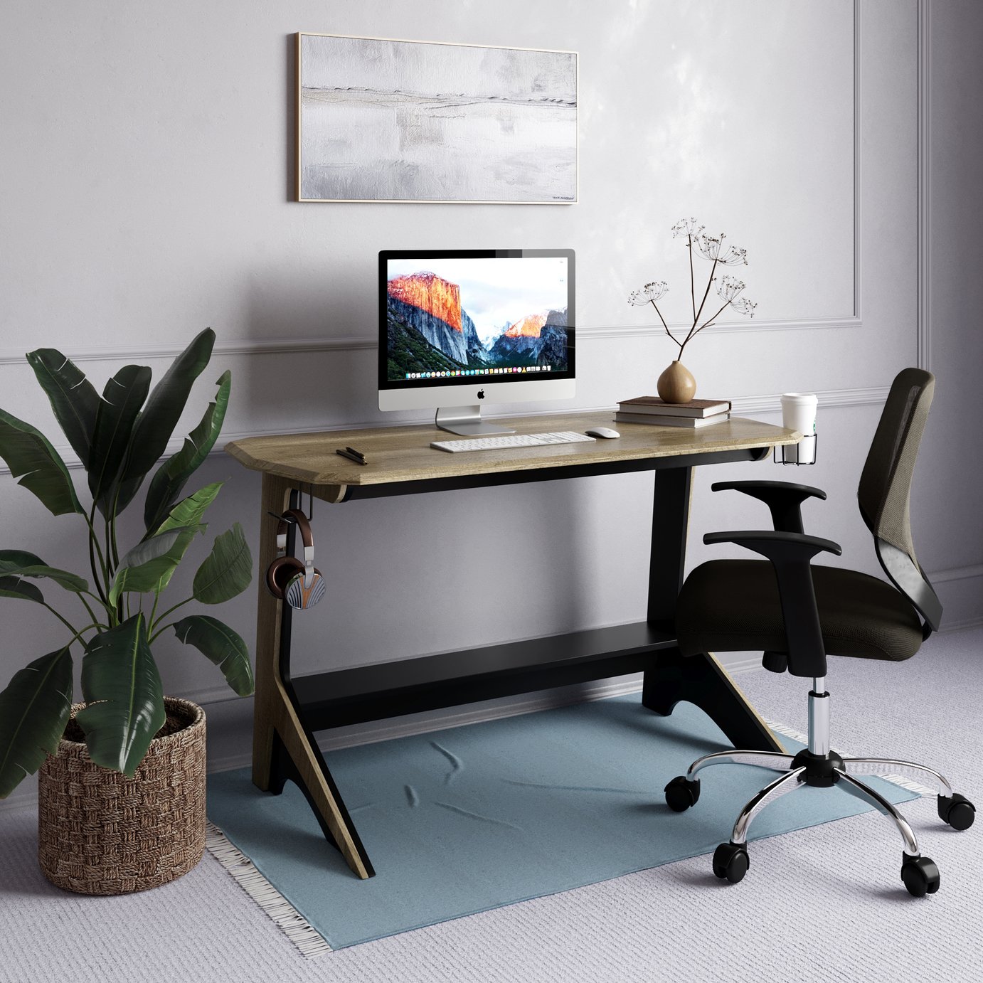 Dorel Jersey Desk - Natural