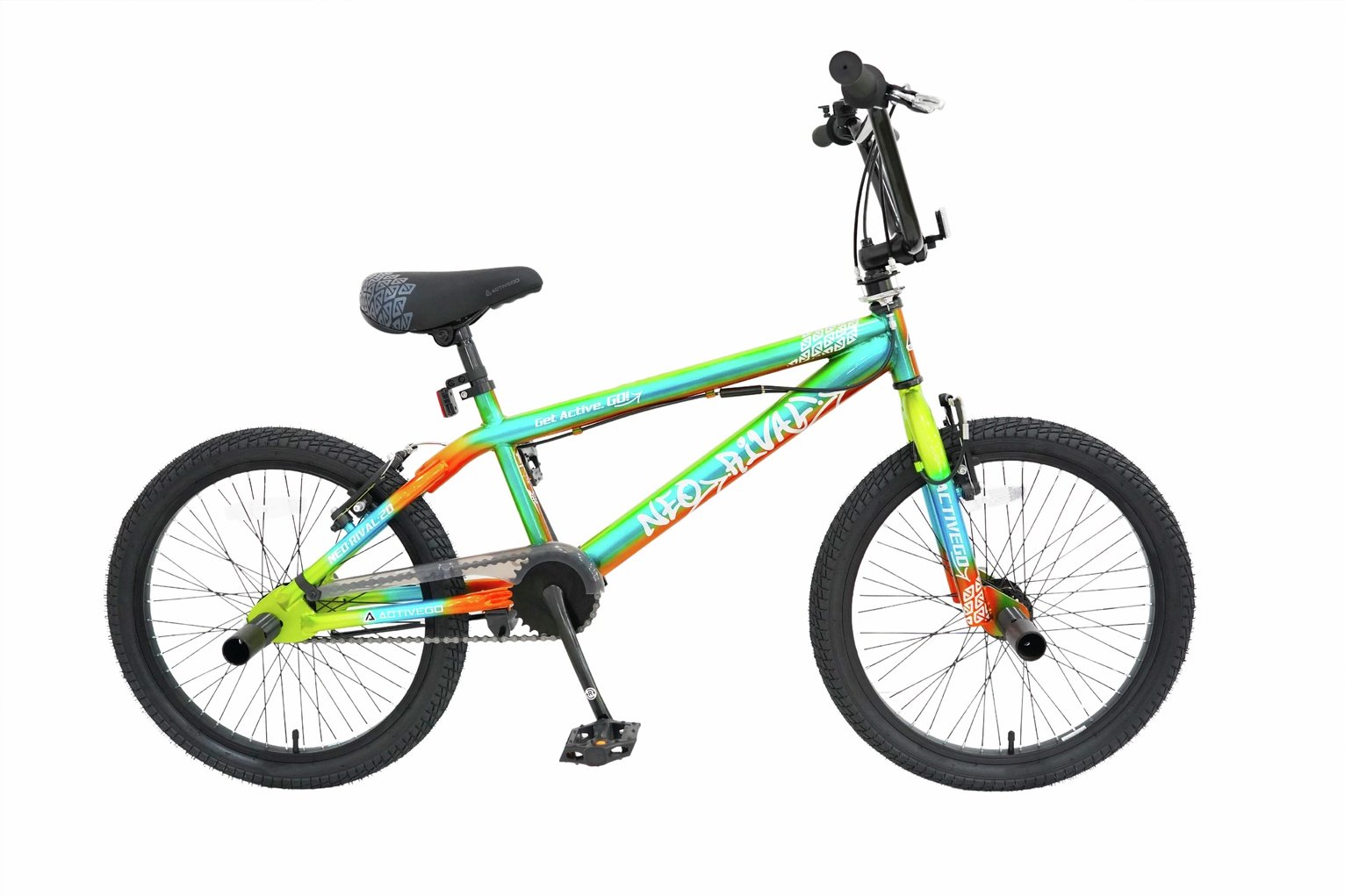 Active Go Neo Rival 20 inch Wheel Size Children BMX Bike - Multicolour