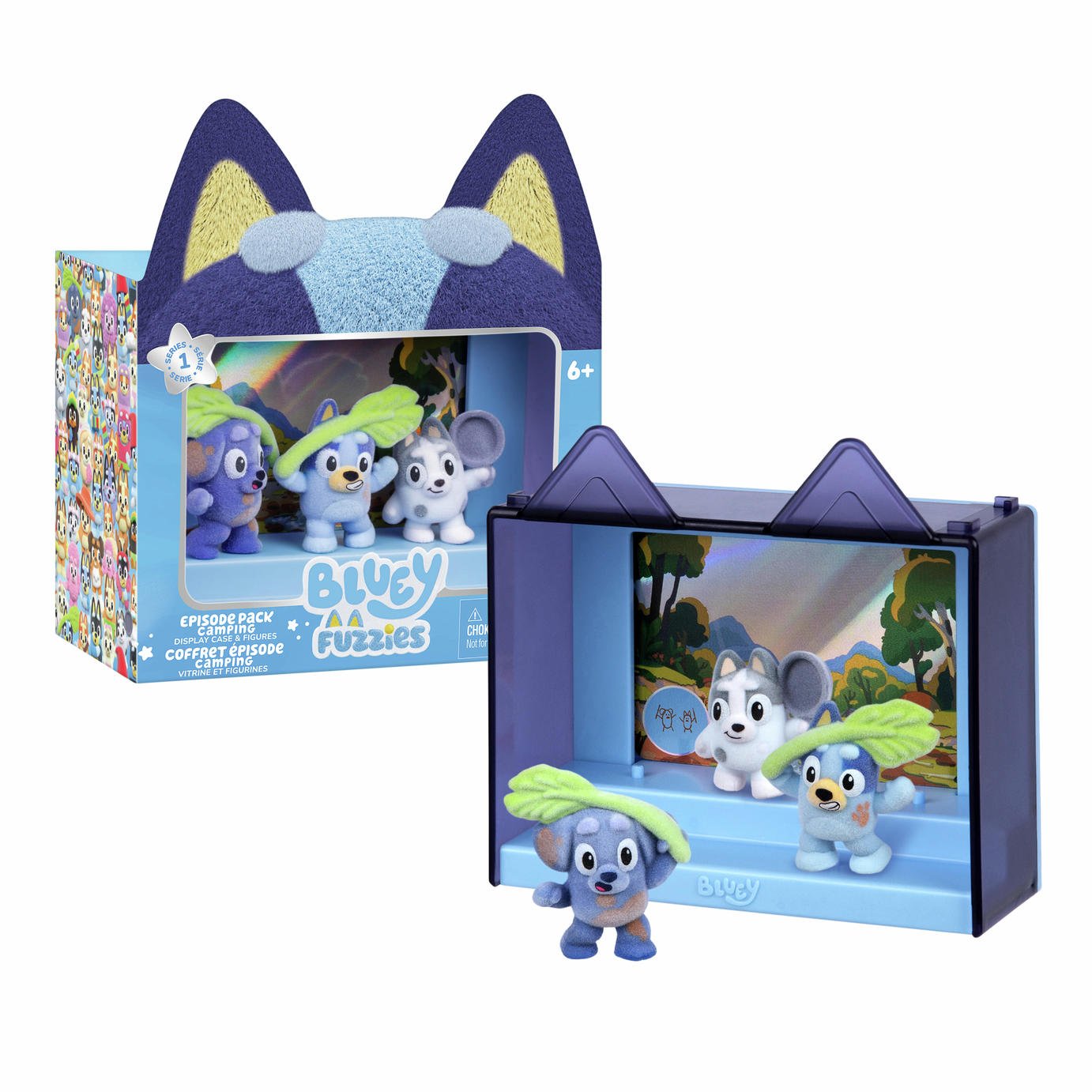 Bluey S14 Fuzzies Episode Pack - Camping Baby Race With 3 Figures