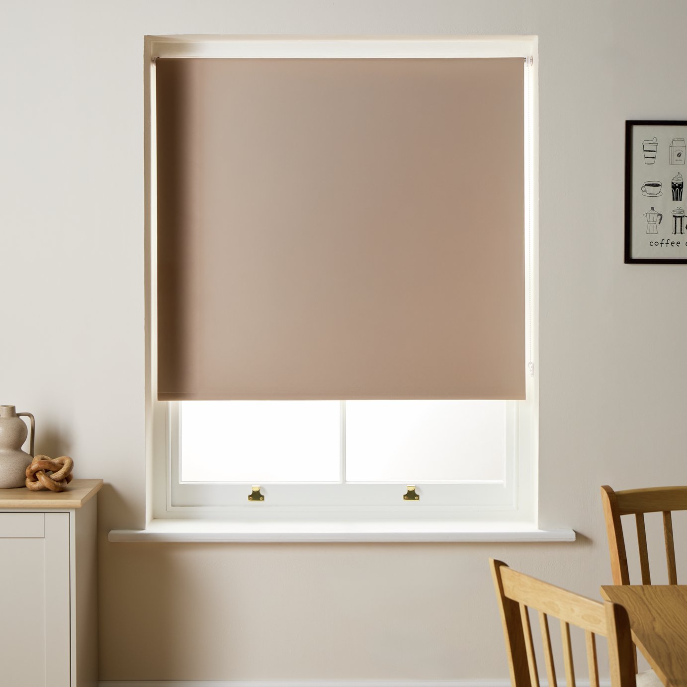 Argos Home Blackout Taupe Roller Blind