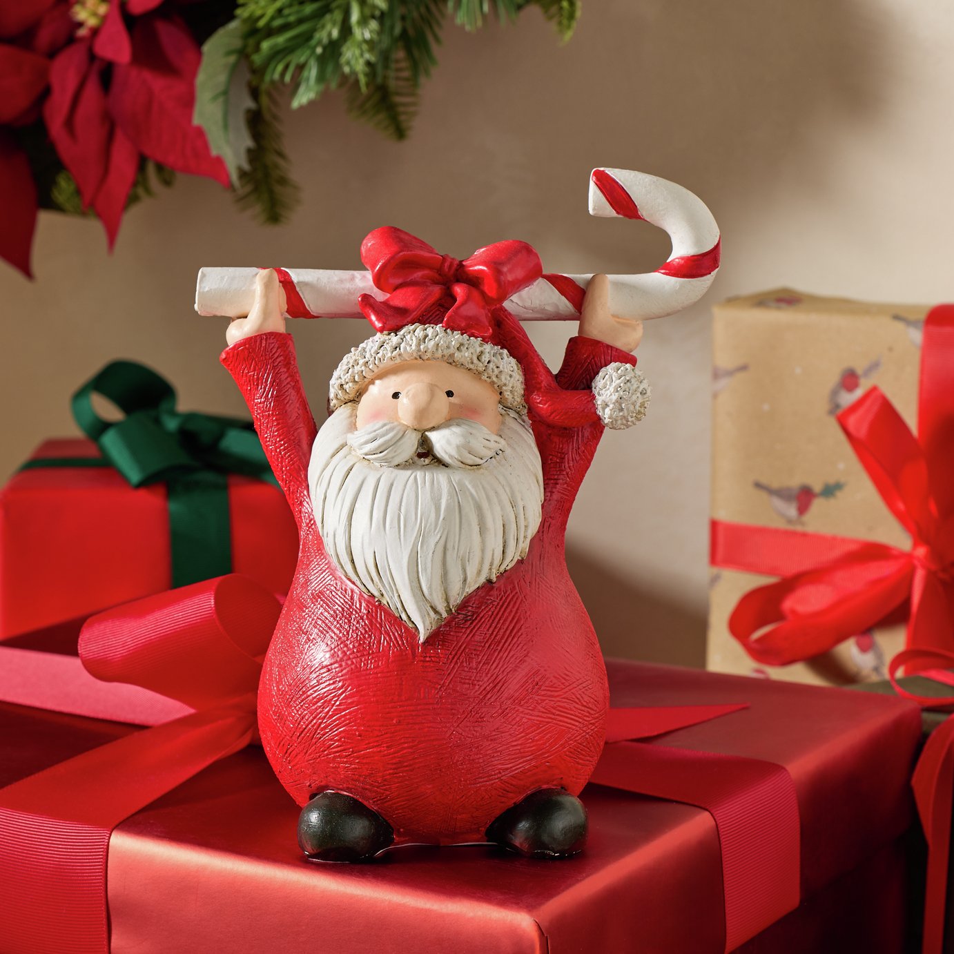 Argos Home Resin Santa Christmas Table Decoration - Large