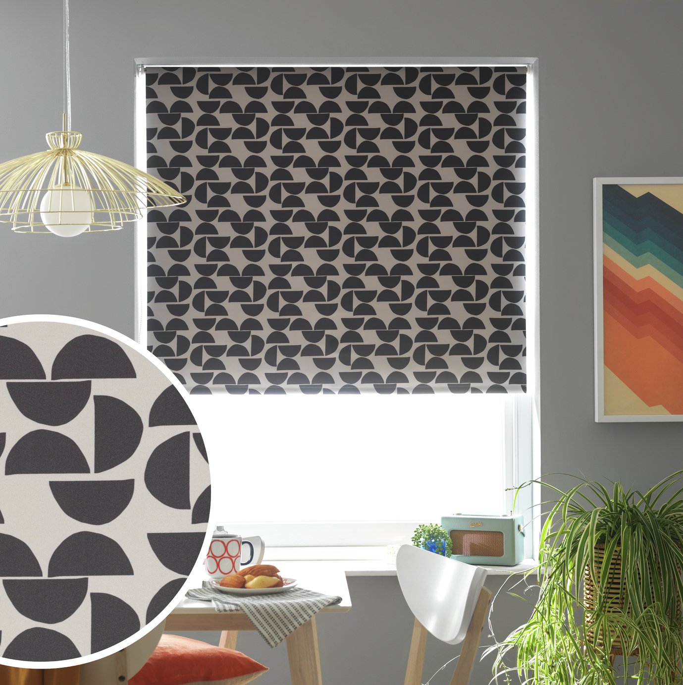 argos blinds black