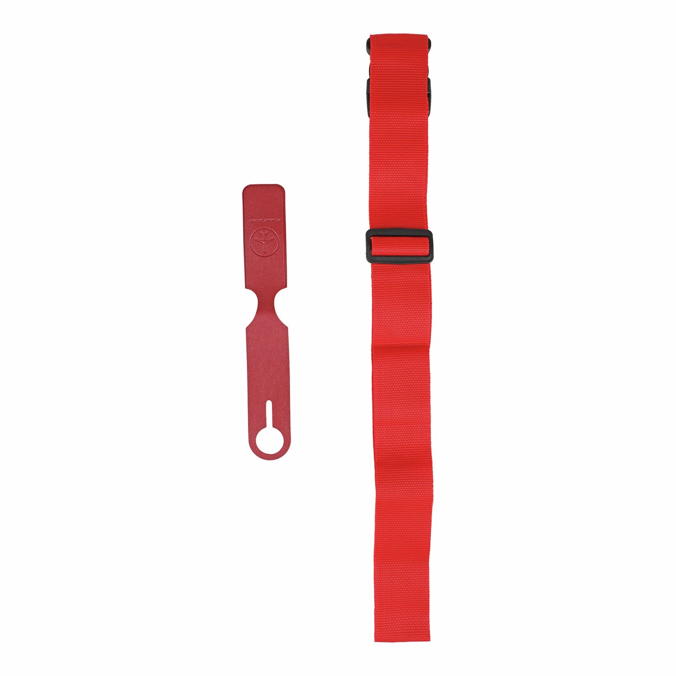 Luggage Strap and Tag Travel Set Red