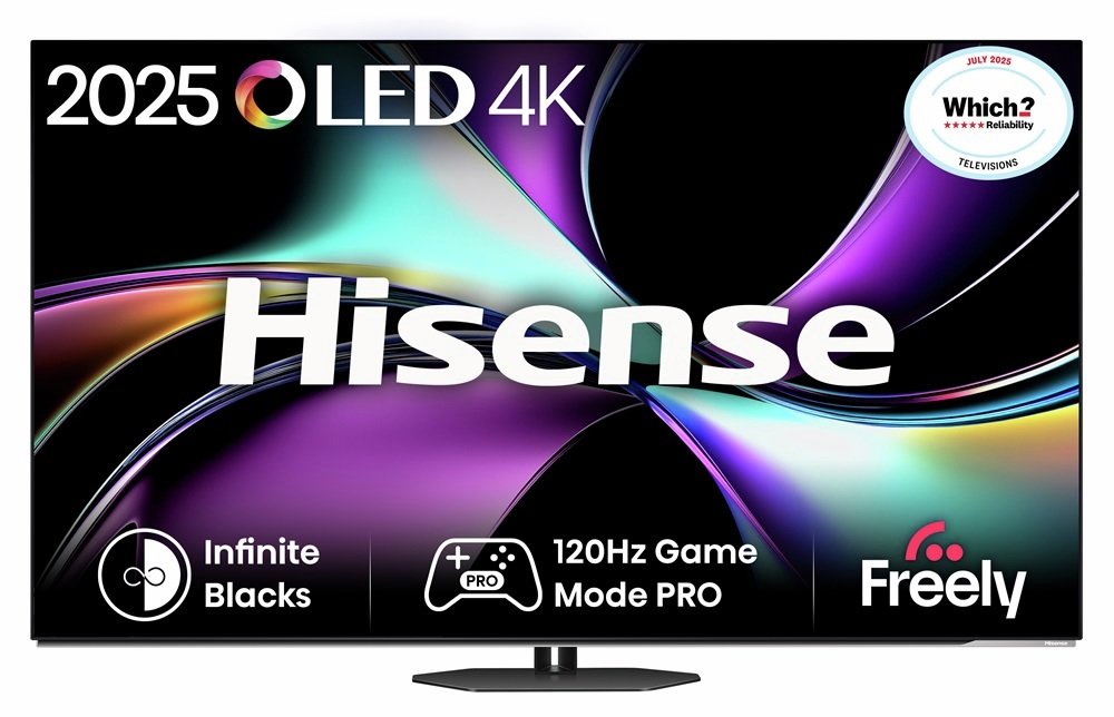 Hisense 55 Inch 55A85QTUK Smart 4K UHD HDR OLED Freely TV