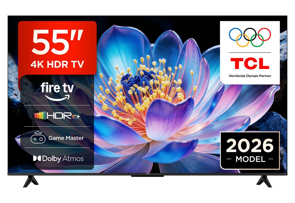 TCL 55 Inch 55V6D-UK Smart 4K UHD HDR DLED Freely Fire TV