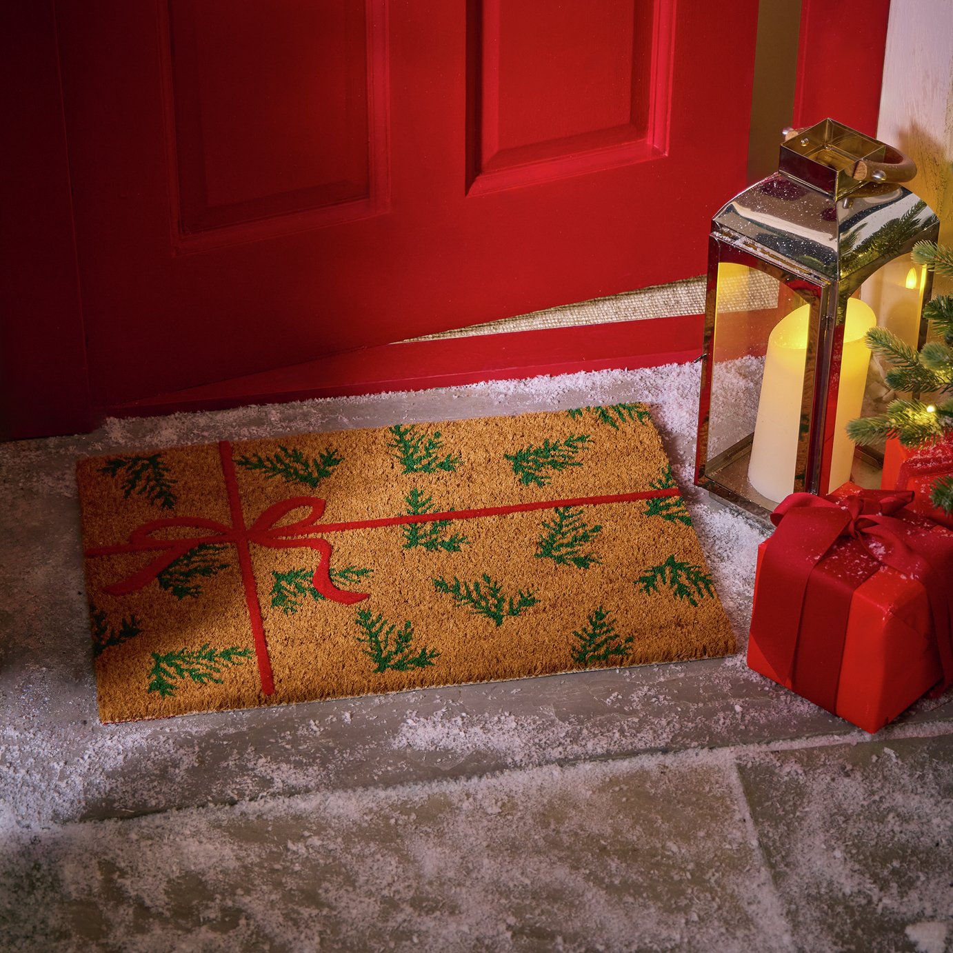 Argos Home Country Holly Present Doormat