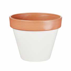 Premier Decorations 19.5cm Polypropylene White Plant Pot