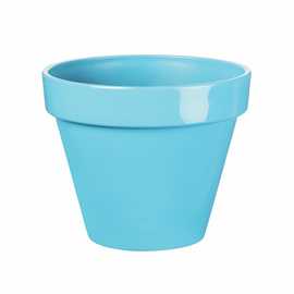 Premier Decorations 19.5cm Polypropylene Blue Plant Pot