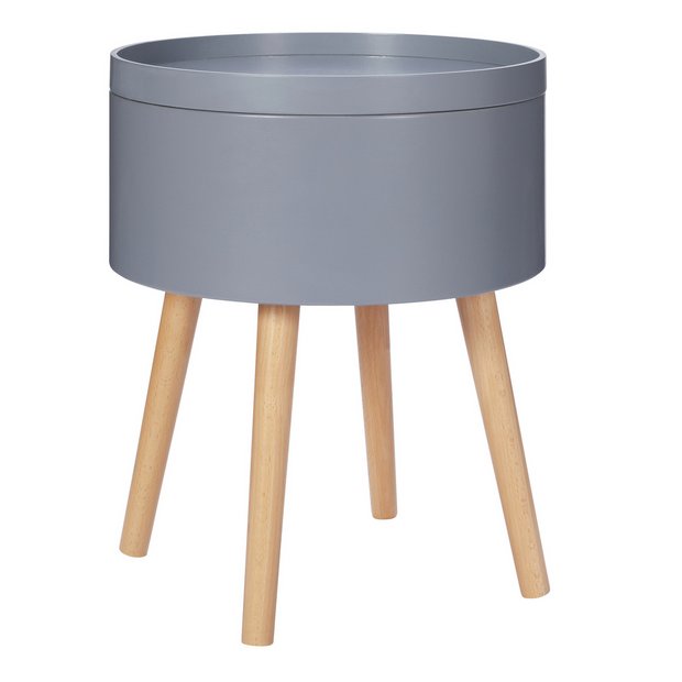 Small side deals table grey