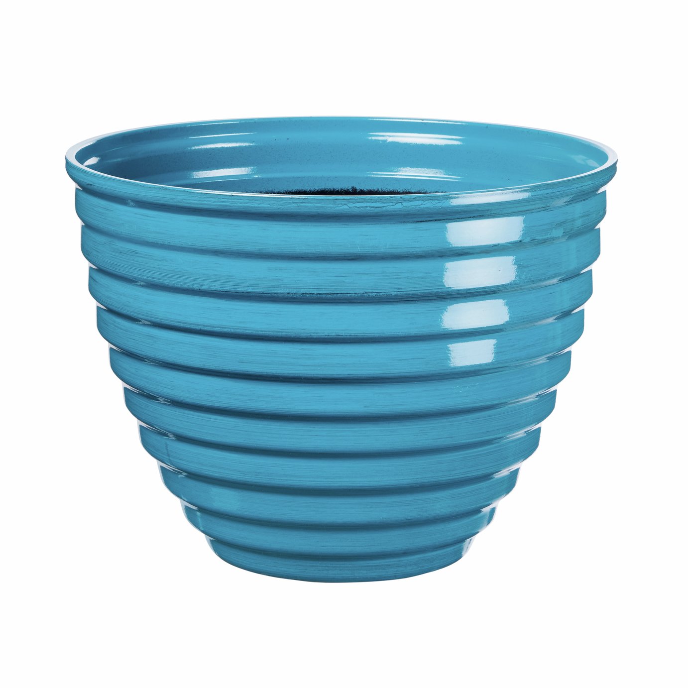 Premier Decorations 30cm Polypropylene Aqua Plant Pot