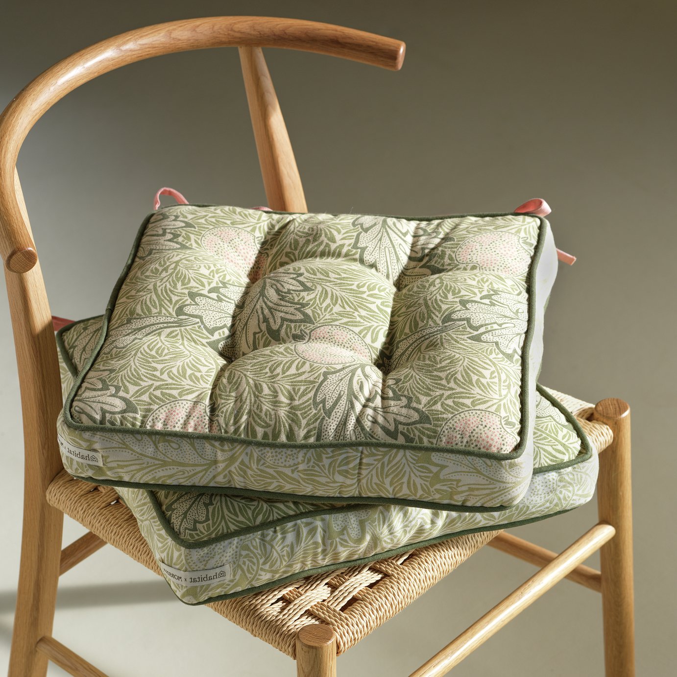 Habitat x Morris & Co. Pantry Pack of 2 Seat Cushions