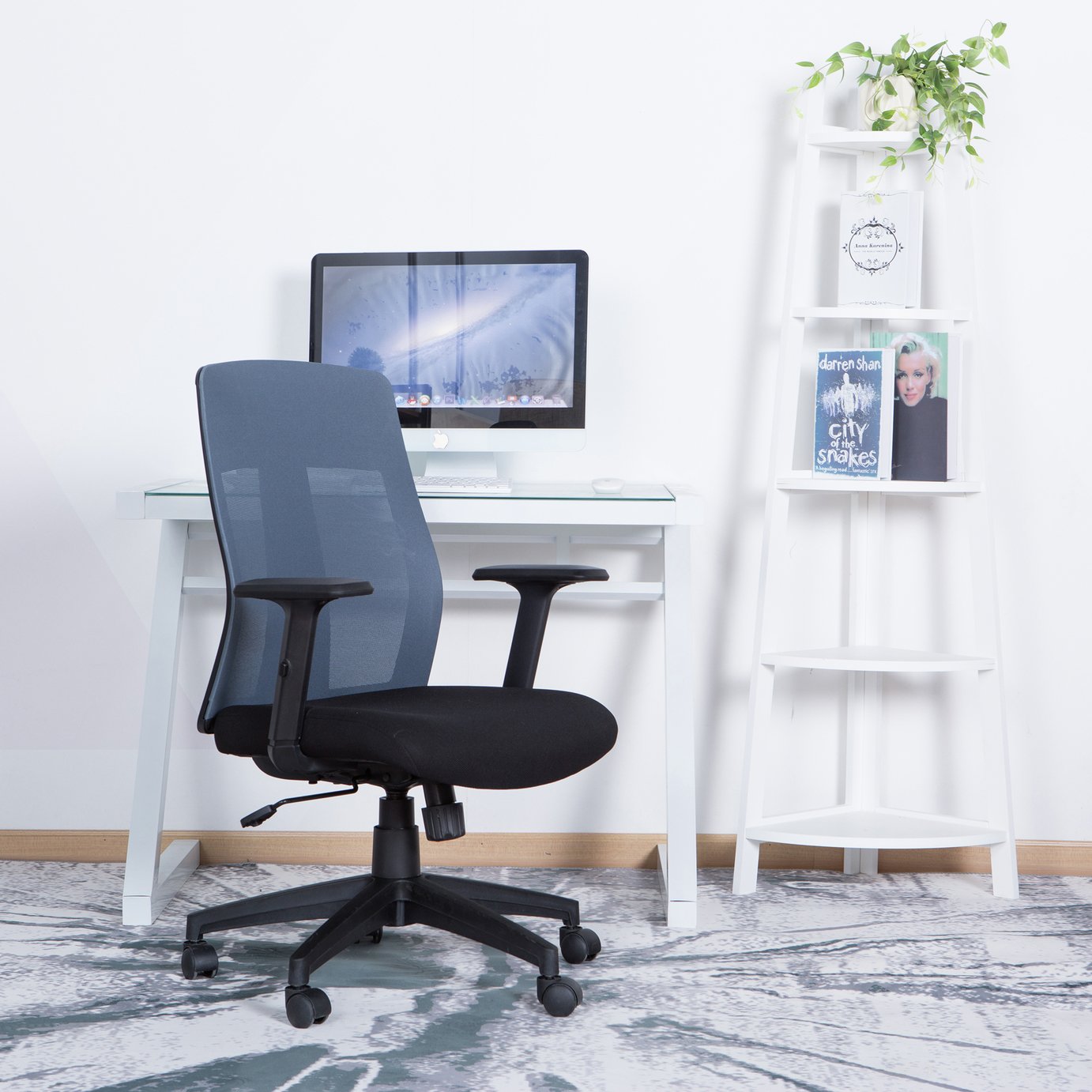 Dorel Laguna Office Chair - Black & Grey
