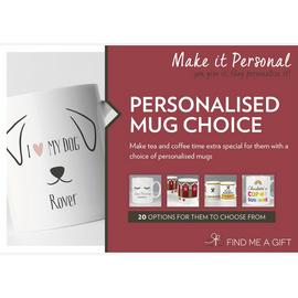 Personalised Mug Choice For One Gift Experience