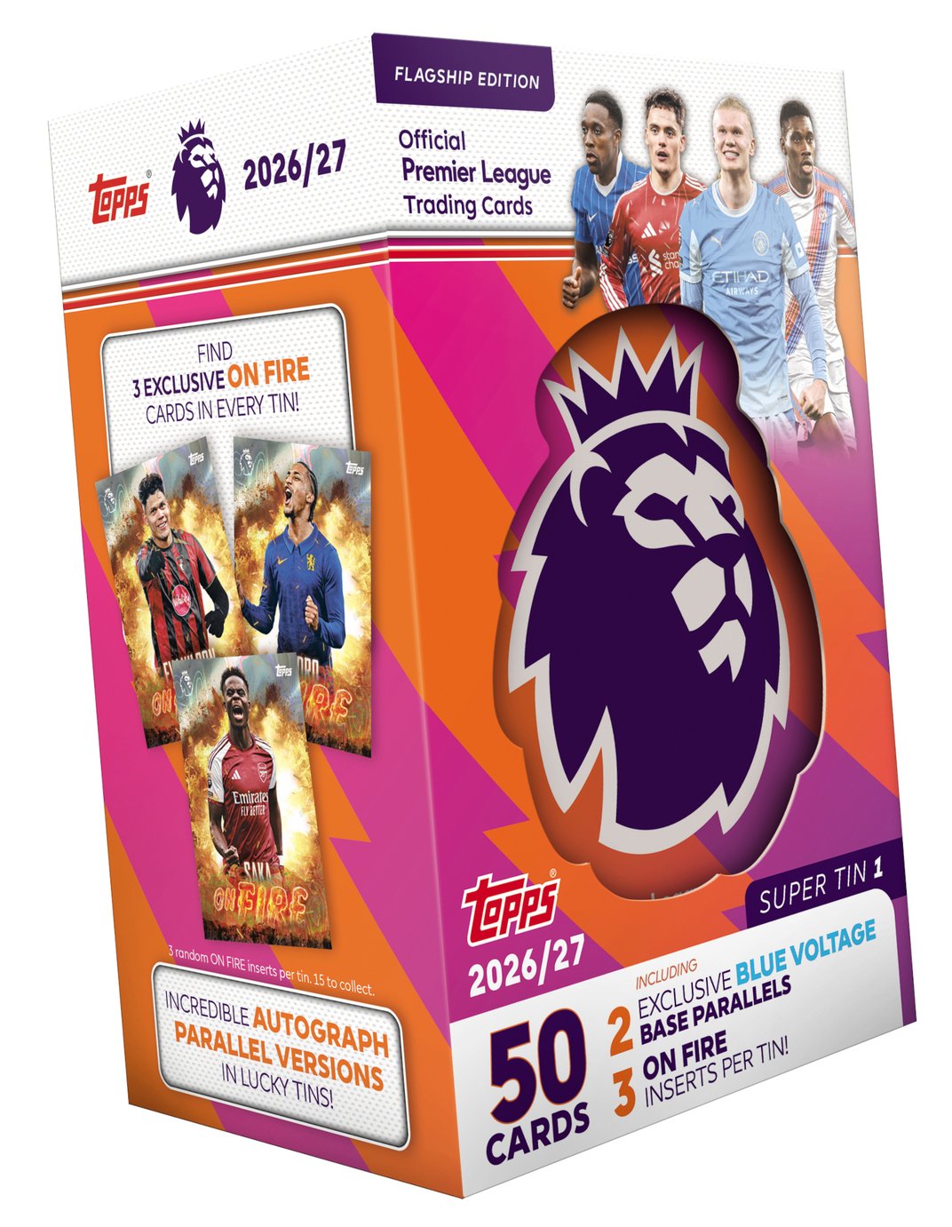 Topps Flagship Premier League 2026-27 Super Tin Trading Cards