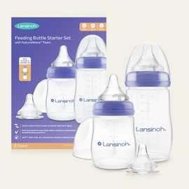 Lansinoh Anti-Colic Natural Wave Baby Feeding Bottles Starter Set