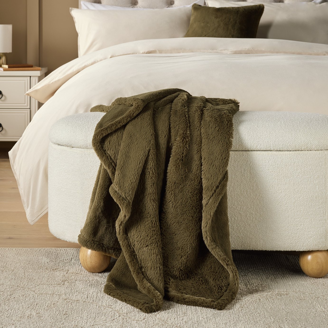 Argos Home Faux Fur Throw - 150x125cm