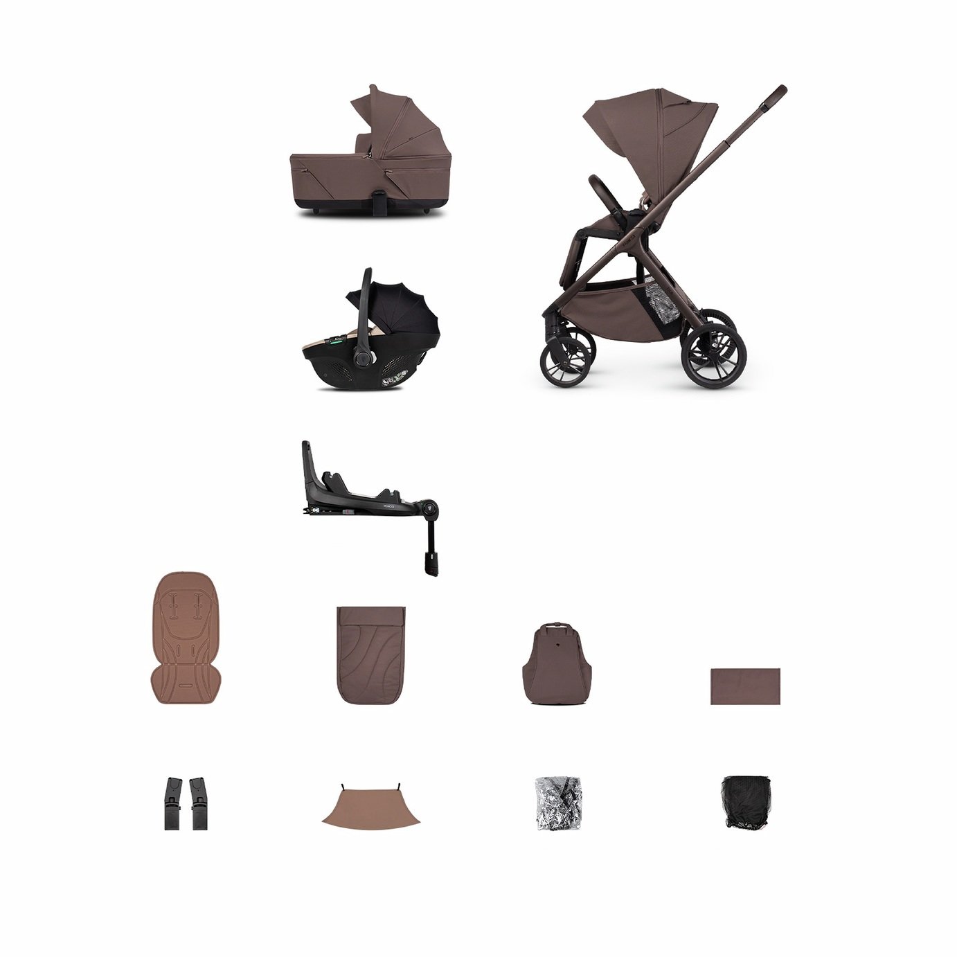 Venicci Tila 4 in 1 Travel System Bundle - Noce