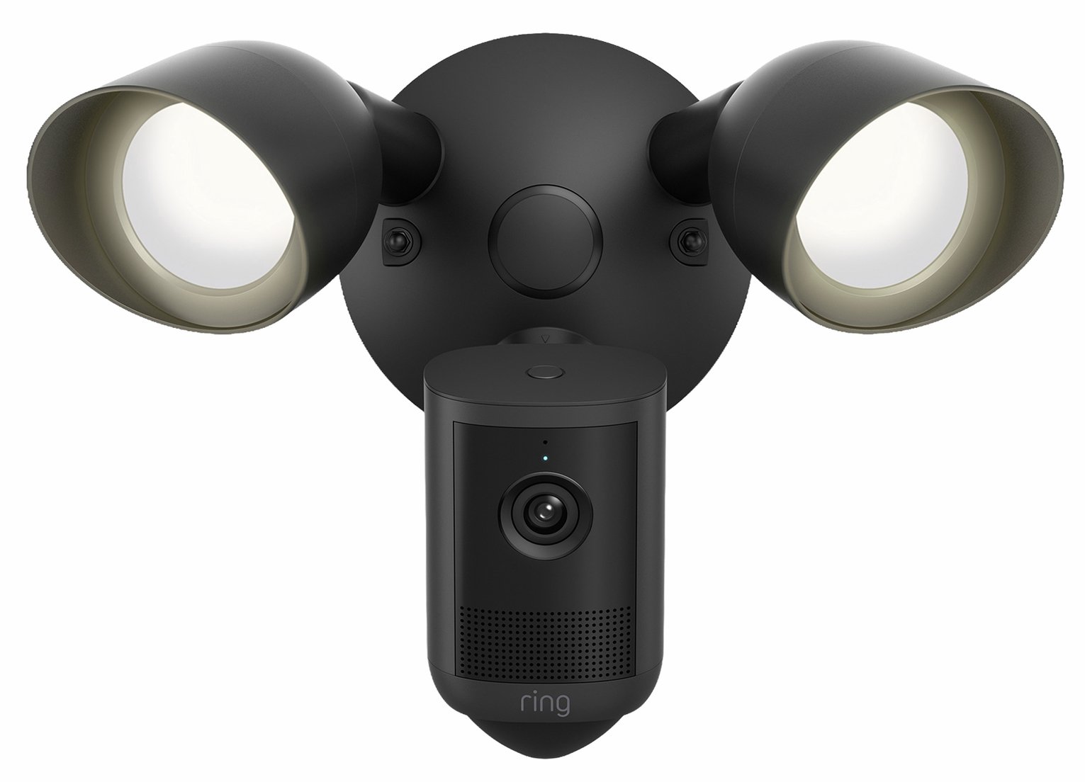 Ring Floodlight Cam (2nd Gen) Retinal 2K Wired Smart Security Camera - Black