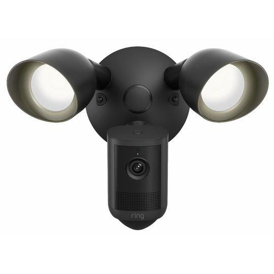 Ring Floodlight Cam (2nd Gen) Retinal 2K Wired Smart Security Camera - Black