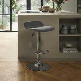 Dorel Ohio Faux Leather Bar Stool - Grey