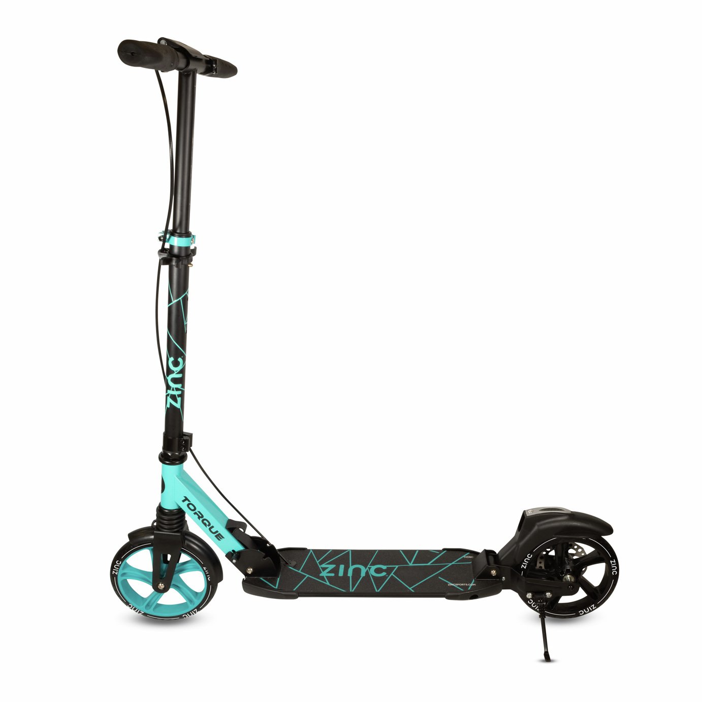 Zinc Torque 200 Big Wheel Folding Scooter - Black