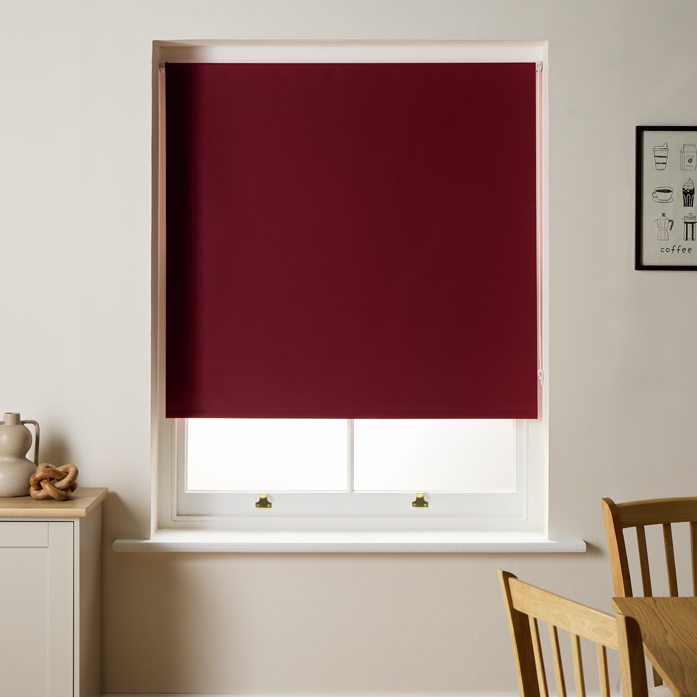 Argos Home Blackout Burgundy Roller Blind