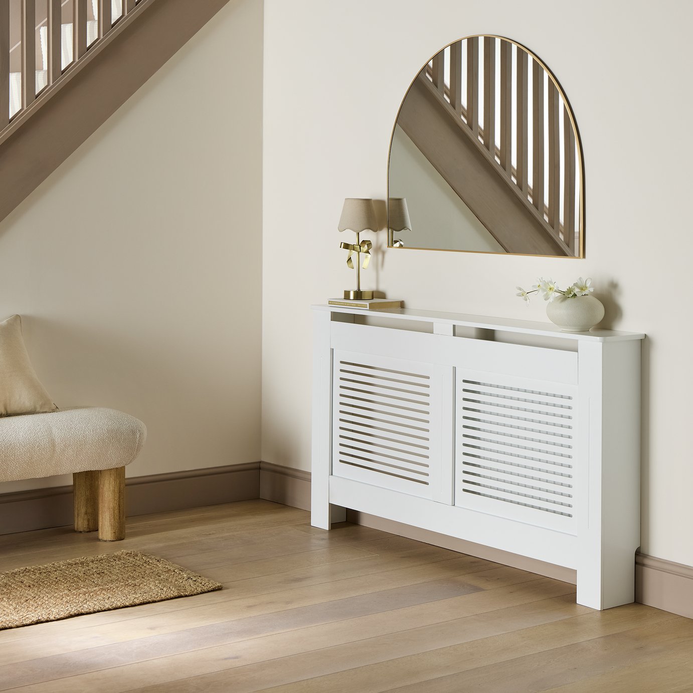 Argos Home Austin Large Radiator Cover -  White